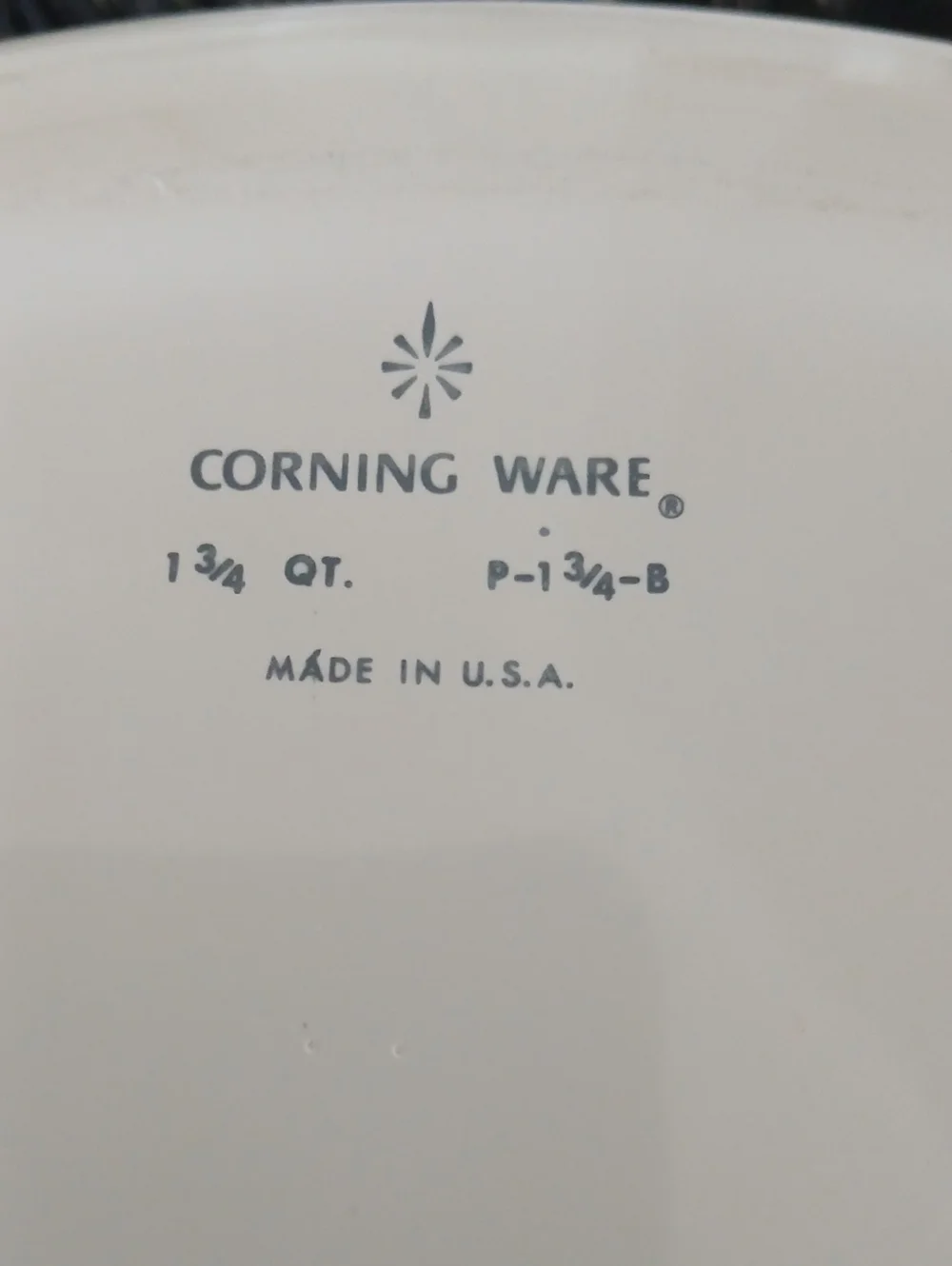 Vintage CorningWare BLUE CORNFLOWER 1-3/4 Qt Casserole P-1 3/4-B + Lid PYREX A7C